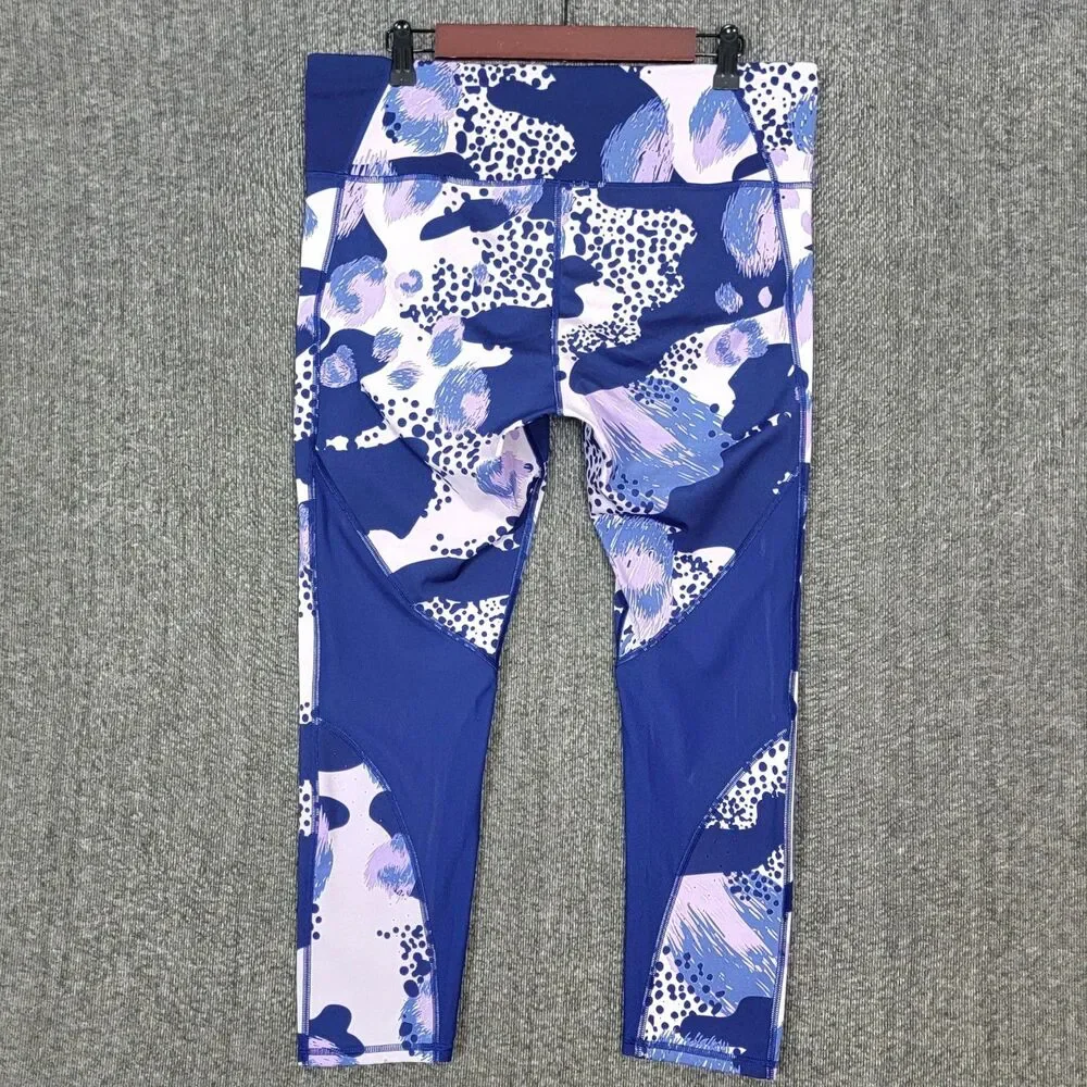 Under Armour Leggings Womens XL Bluish Purple Breathelux Print Athletic #1366941 - Picture 8 of 14